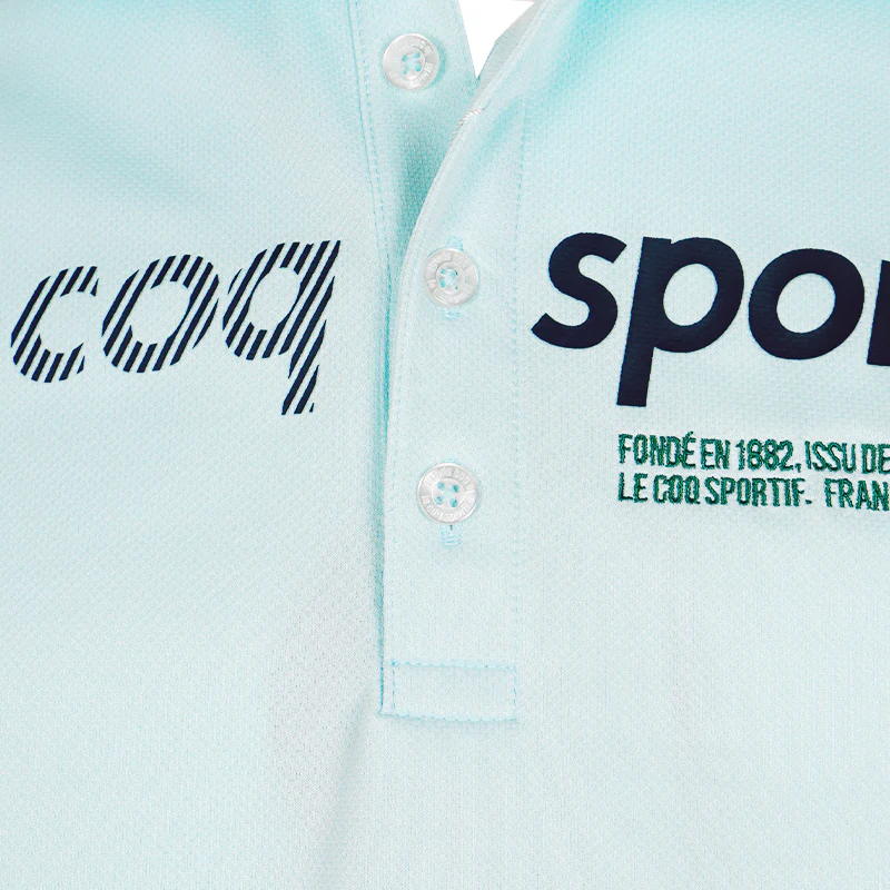 LE COQ SPORTIF GOLF EXcDRY Logo Men's Polo (Emerald) - Image 3