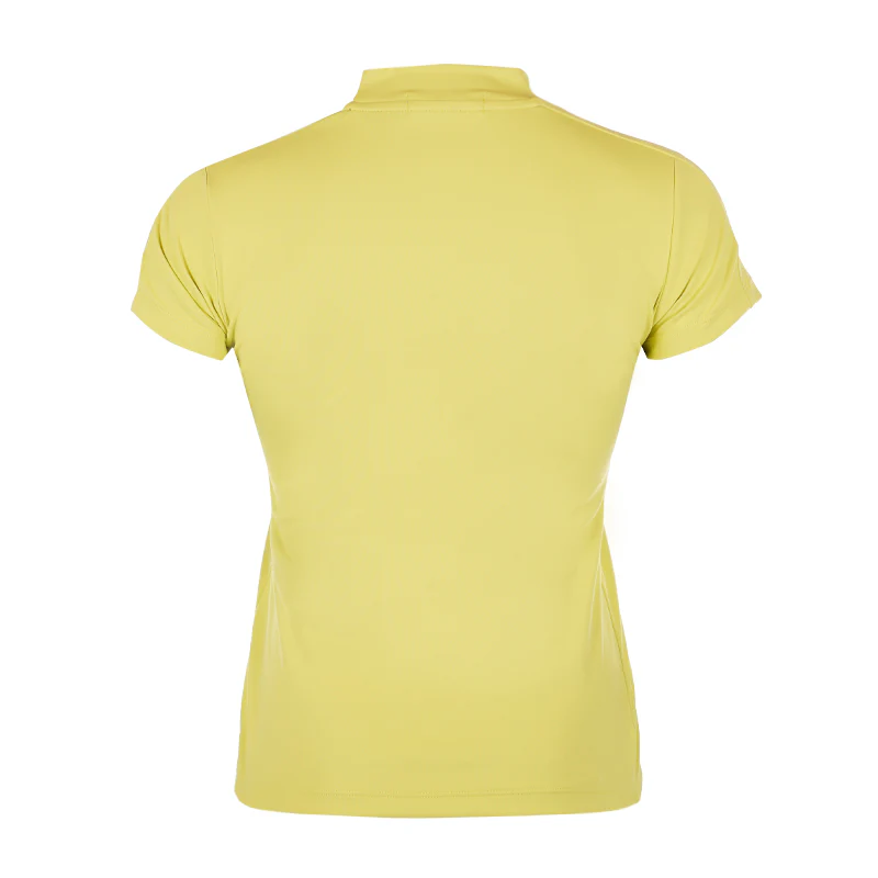 LE COQ SPORTIF GOLF Logo Women's Mock Shirt (Lime) - Image 2