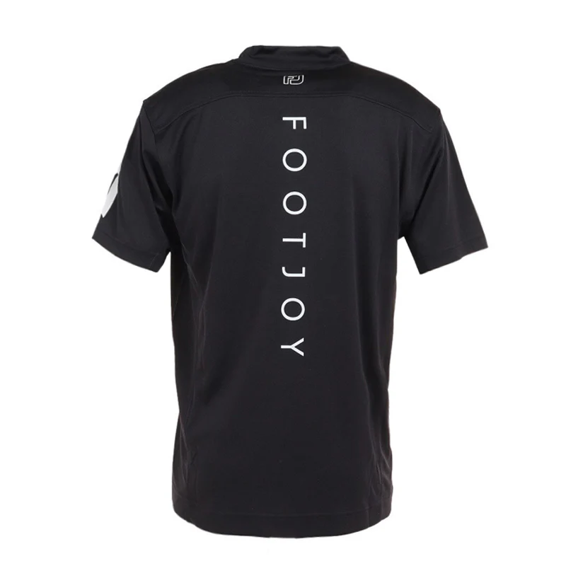 FOOTJOY Japan Graphic Men's Mock Neck Shirt (Black) - Image 2