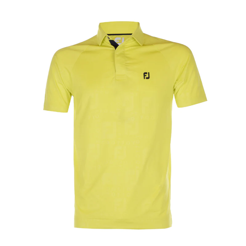 FOOTJOY Japan Deboss Men's FJ Polo (Yellow)
