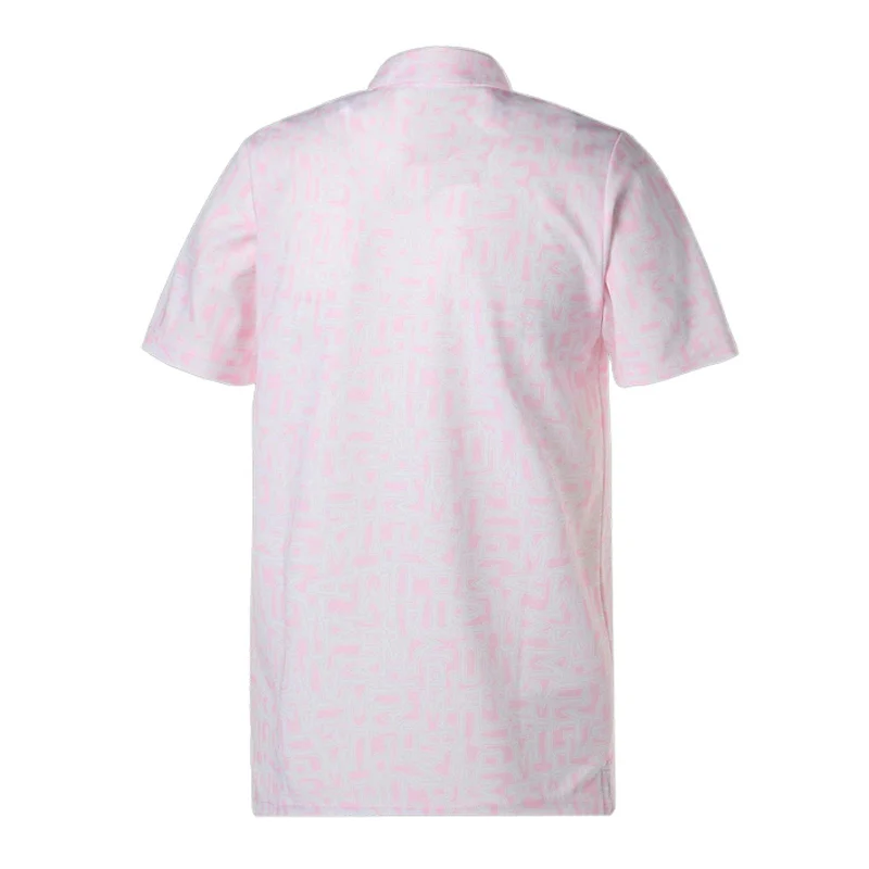 PUMA Random Graphic Men's Polo (Pearl Pink) - Image 2