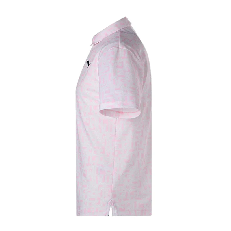 PUMA Random Graphic Men's Polo (Pearl Pink) - Image 3
