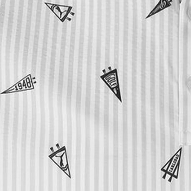 PUMA Flag Printed Seersucker Men's Polo (Bright White) - Image 4