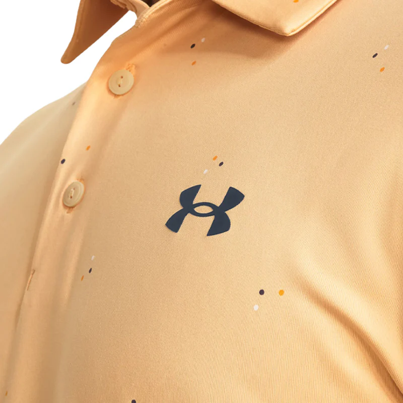 UNDER ARMOUR Playoff 3.0 Printed Men's Polo (Mesa Yellow) - Image 3
