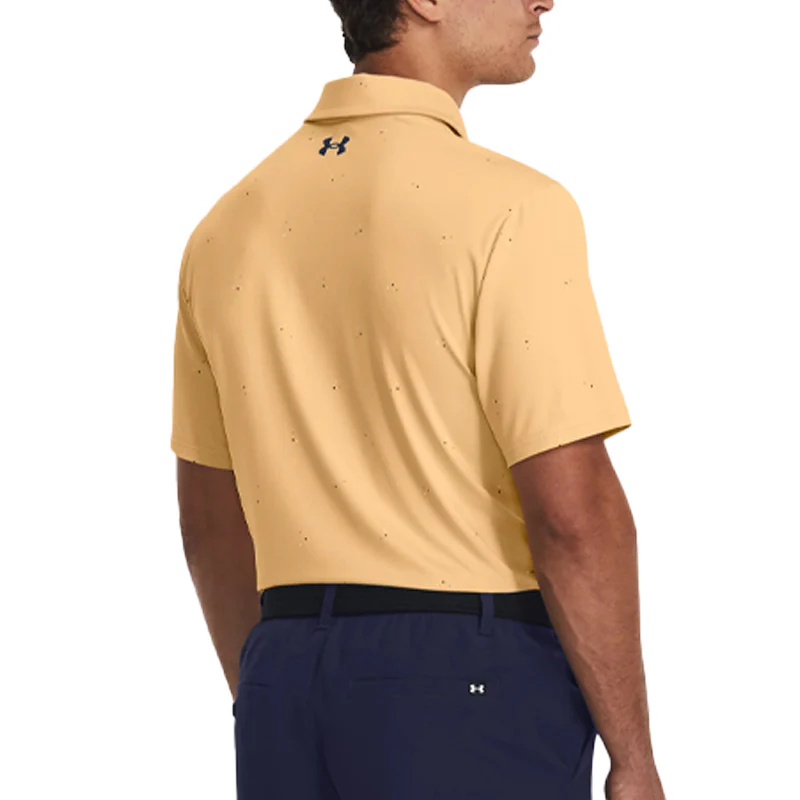 UNDER ARMOUR Playoff 3.0 Printed Men's Polo (Mesa Yellow) - Image 4