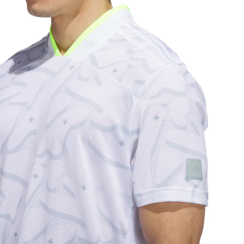 ADIDAS HEAT.RDY Men's Polo (White) - Image 3