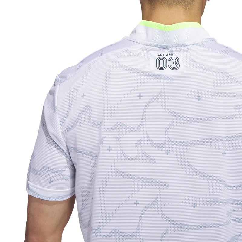 ADIDAS HEAT.RDY Men's Polo (White) - Image 4
