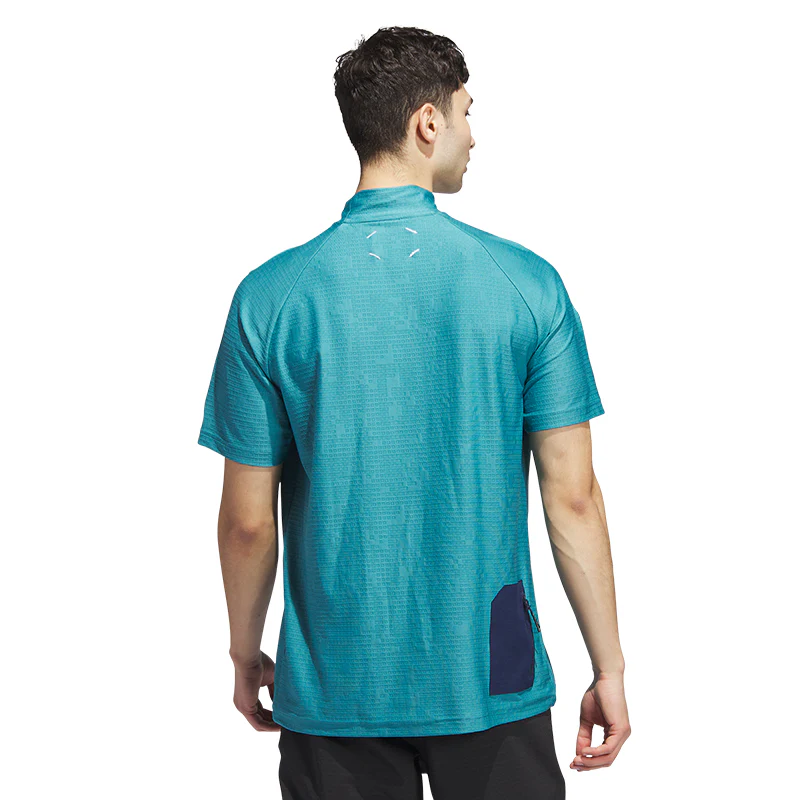 ADIDAS Adicross Mock Neck Men's Polo (Artic Fusion) - Image 2