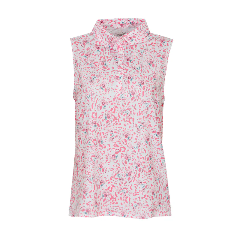 PUMA MATTR Mariposa Women's Sleeveless Polo (Strawberry)