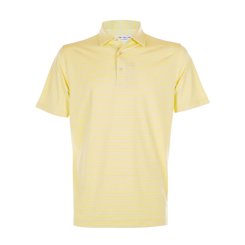 PETER MILLAR Drum Performance Jersey Men's Polo (Lemonade)