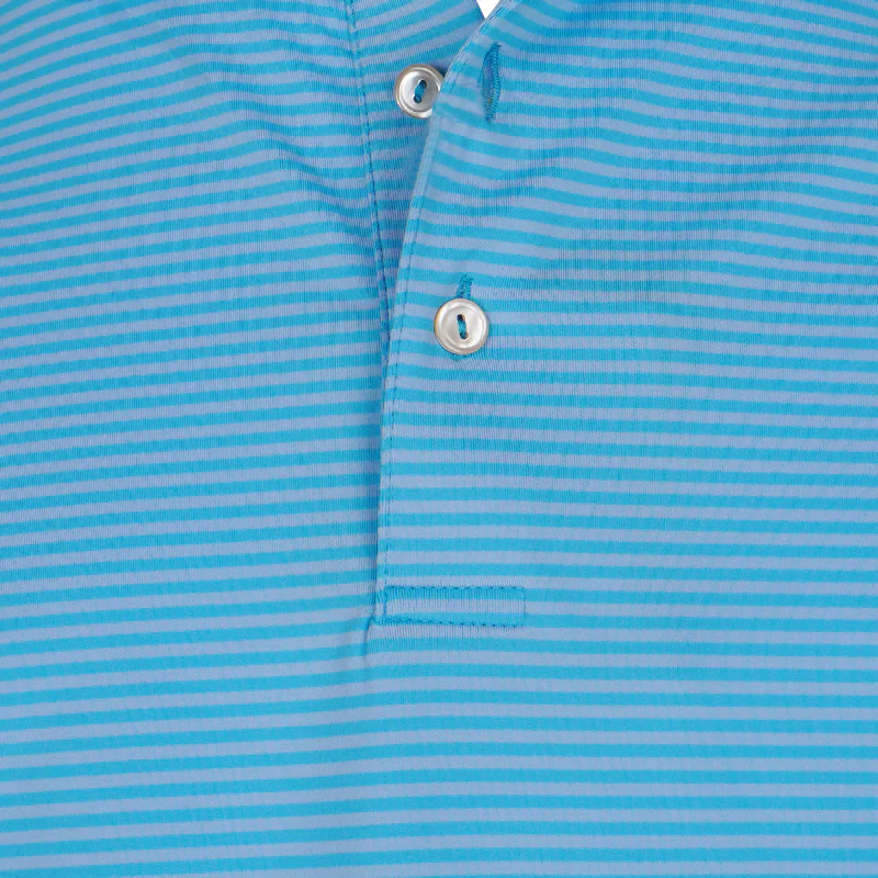 PETER MILLAR Hales Performance Jersey Men's Polo (Caribbean) - Image 3