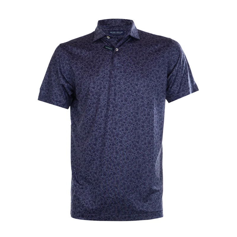 PETER MILLAR Cayucos Floral Men's Polo (Navy)