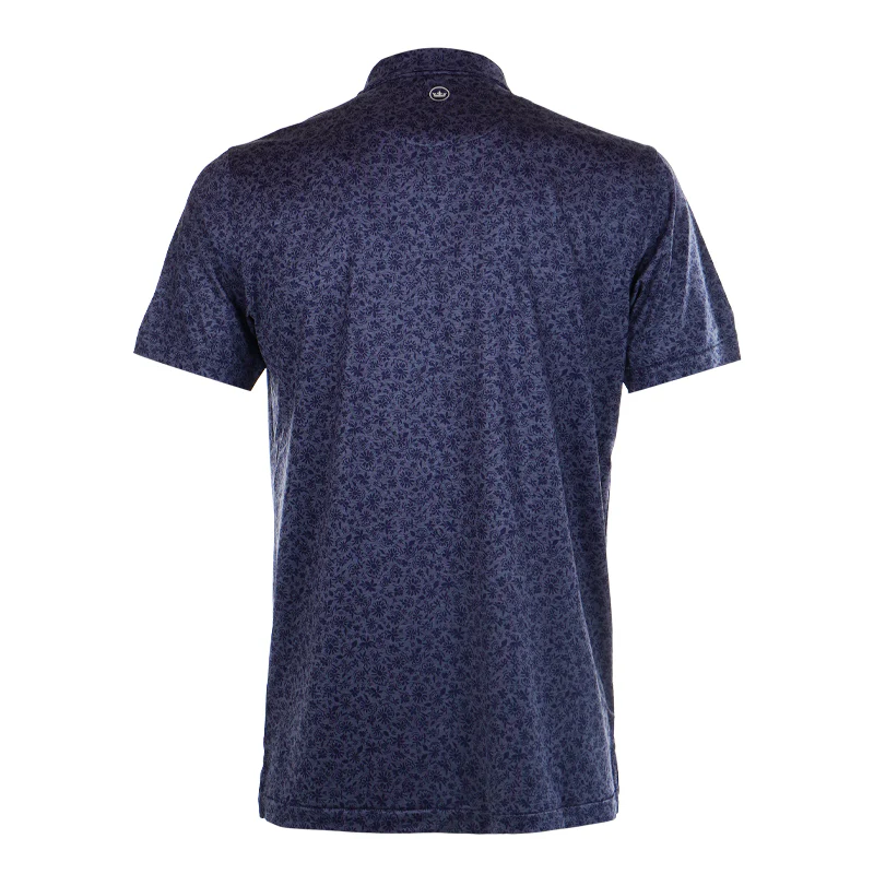 PETER MILLAR Cayucos Floral Men's Polo (Navy) - Image 2