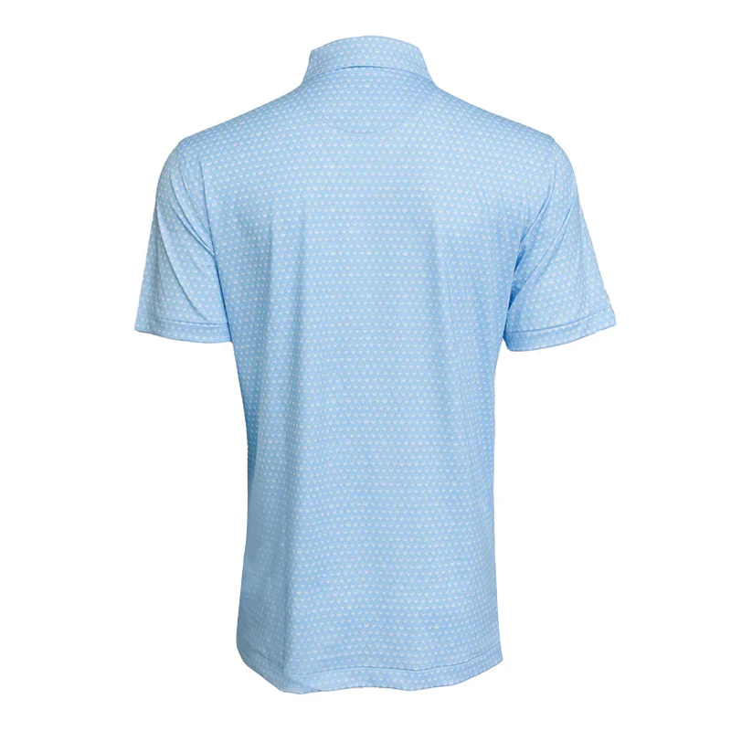 PETER MILLAR Double Performance Men's Polo (Cottage Blue) - Image 2