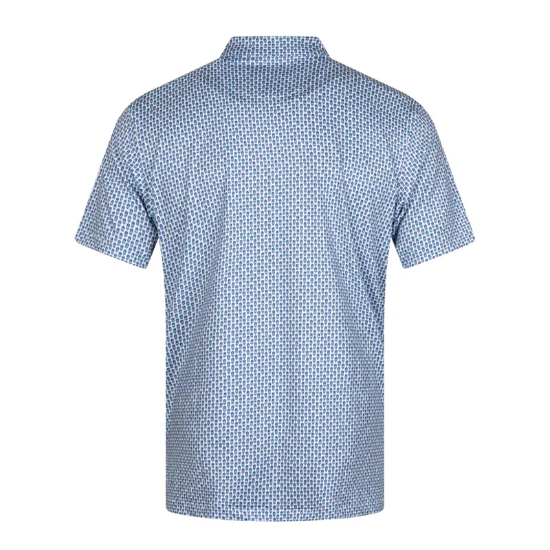 PETER MILLAR Pina Skullada Performance Men's Polo (White) - Image 2