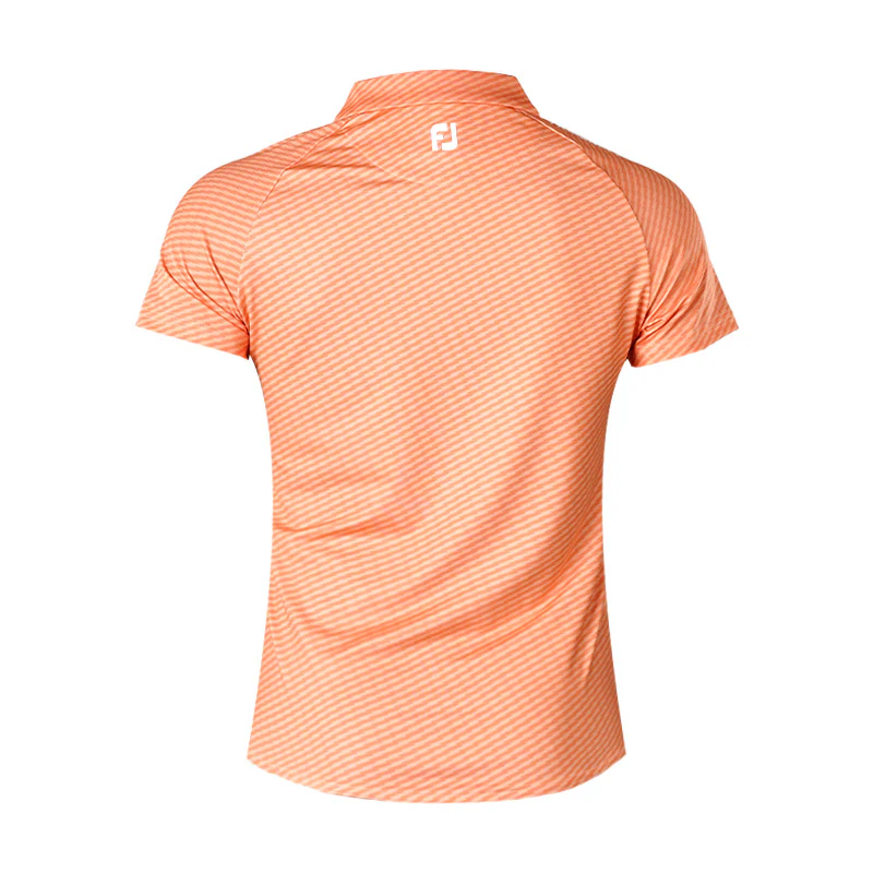 FOOTJOY Japan Women's Short Sleeve Polo (Orange) - Image 2