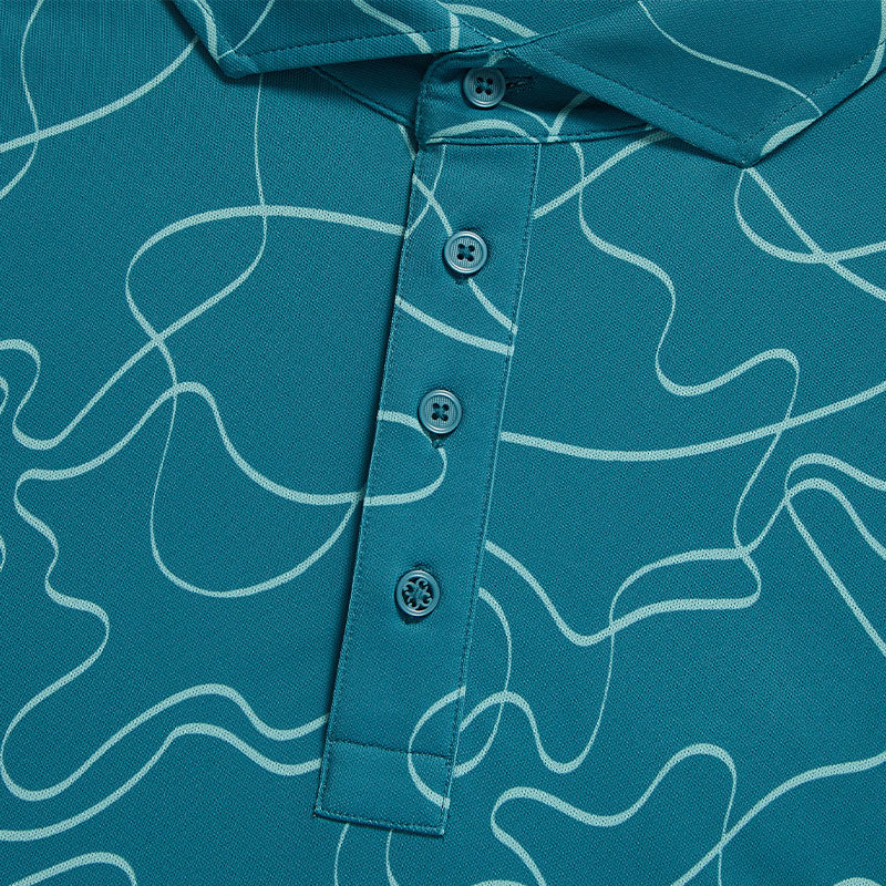 GFORE Pencil Tech Pique Men's Polo (Monsoon) - Image 3