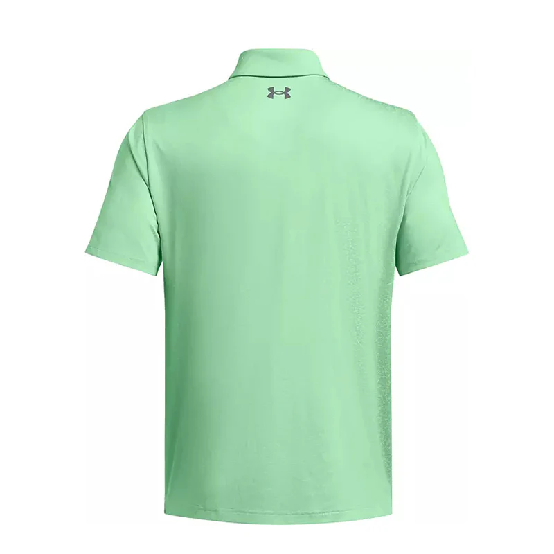 UNDER ARMOUR Playoff 3.0 Coral Jacquard Men's Polo (Matrix Green) - Image 2