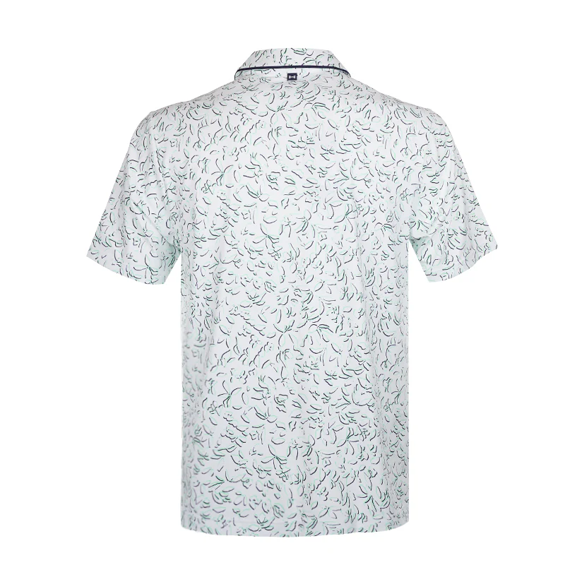 UNDER ARMOUR Iso-Chill Verge Men's Polo (White/Green) - Image 2