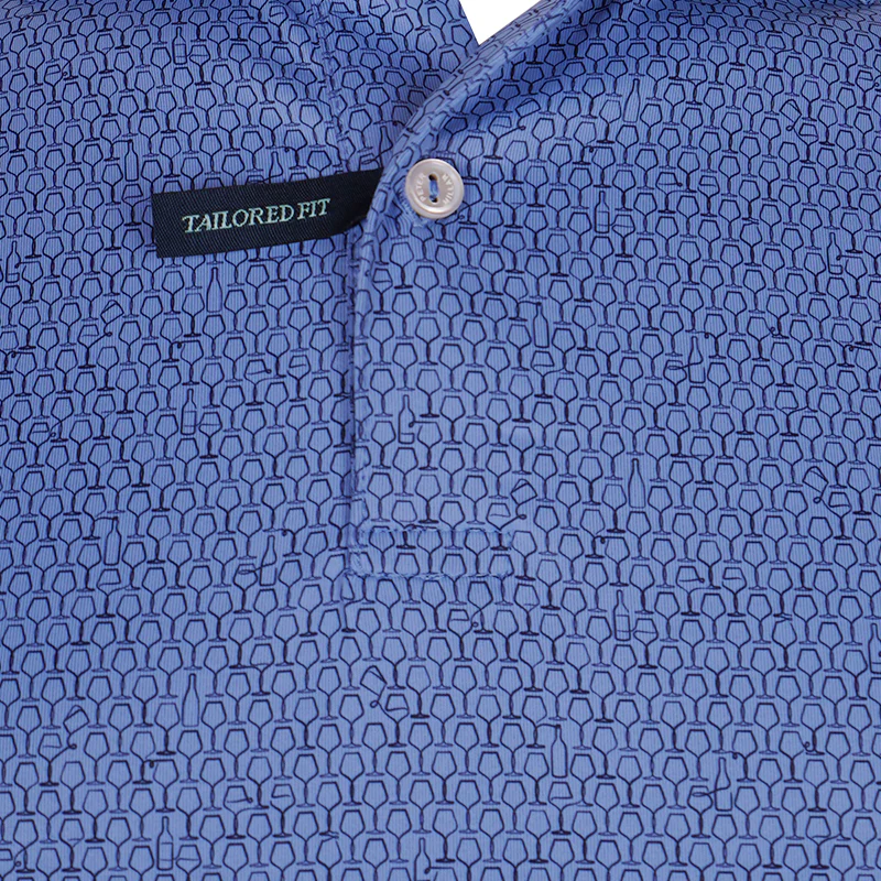 PETER MILLAR Staccato Men's Jersey (Cascade Blue) - Image 3