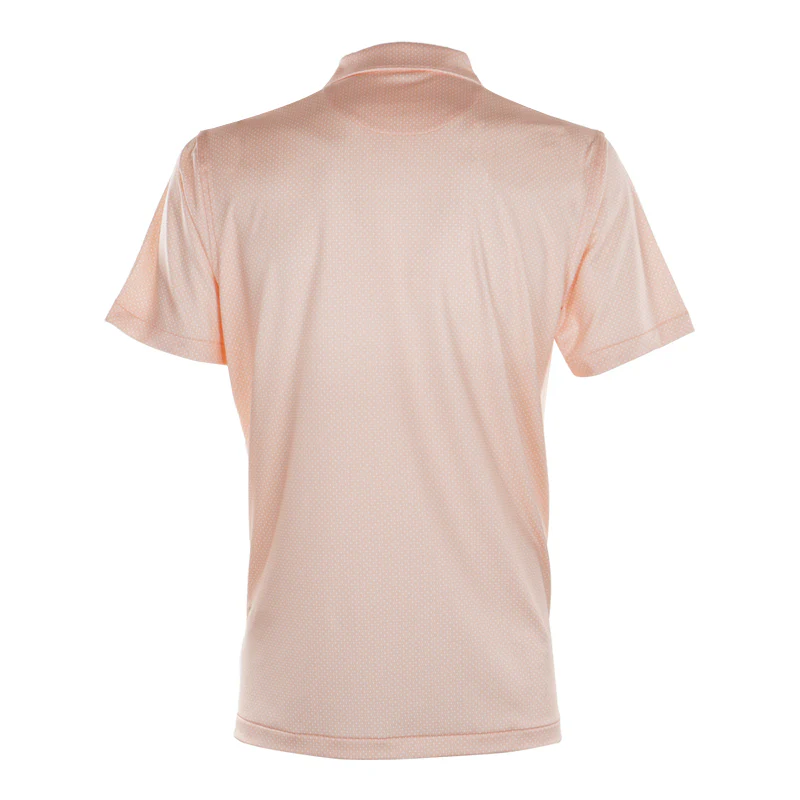 PETER MILLAR Tesseract Performance Jersey Men's Polo (Orange Nectar) - Image 2