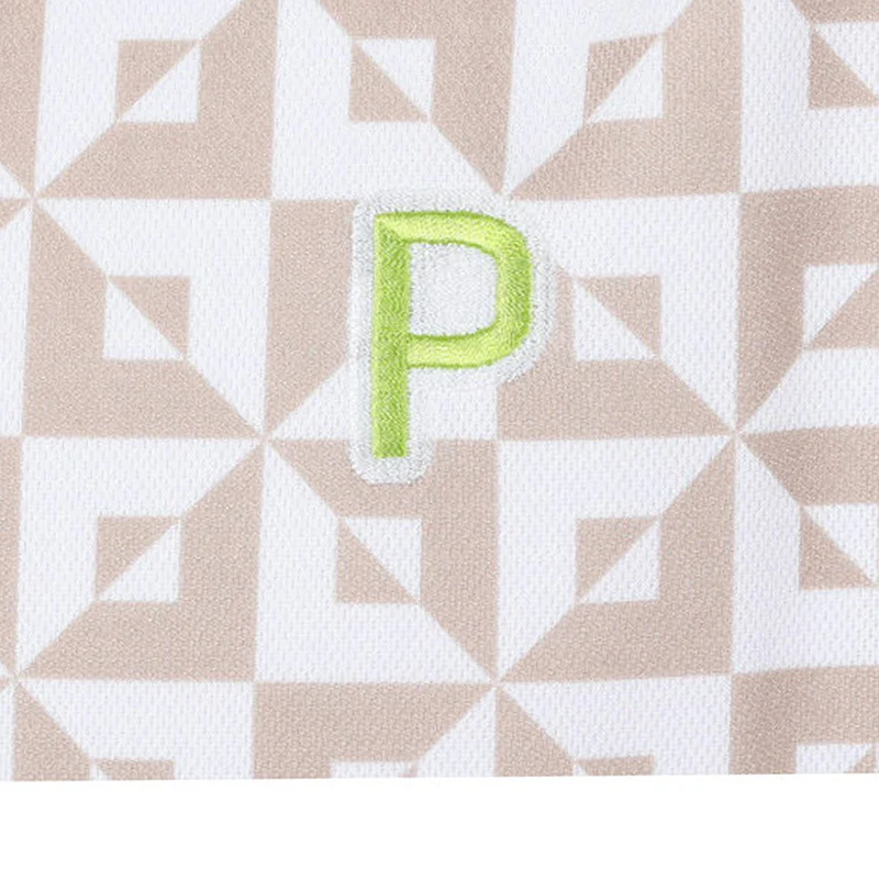 PUMA Japan Stretch Pique Monogram Men's Polo (Alabaster) - Image 4