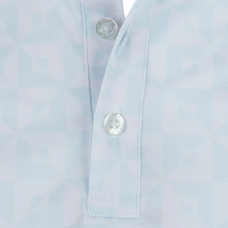 PUMA Japan Stretch Pique Monogram Men's Polo (Dew Drop) - Image 3