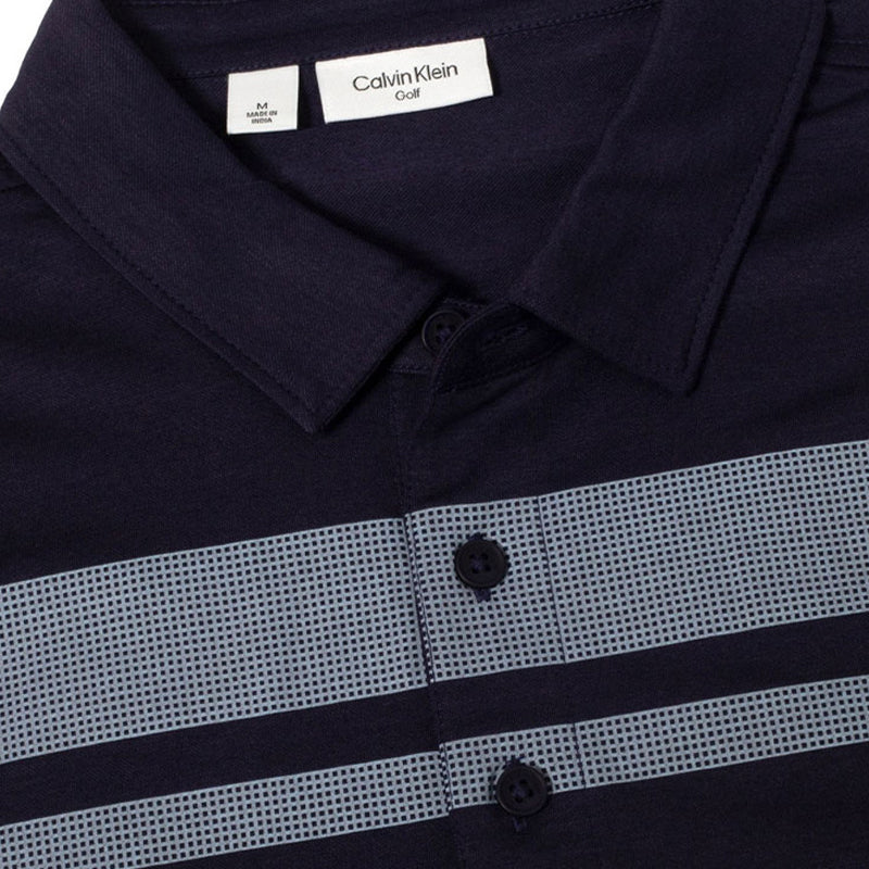 CALVIN KLEIN Fort Jackson Men's Polo (Evening Blue) - Image 3
