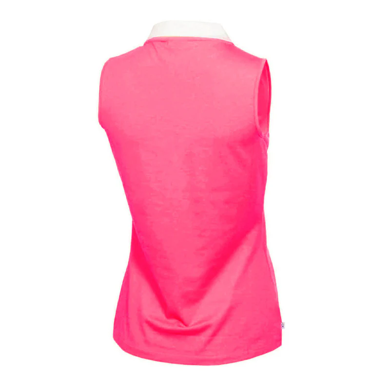 CALVIN KLEIN Delaware Women's Sleeveless Polo (Berry Pink) - Image 2