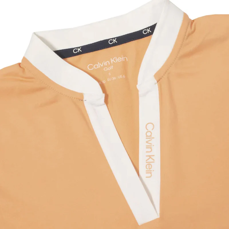 CALVIN KLEIN Dayton Women's Polo (Peach Cobbler) - Image 3
