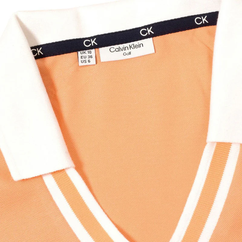 CALVIN KLEIN Delaware Women's Polo (Peach Cobbler) - Image 3
