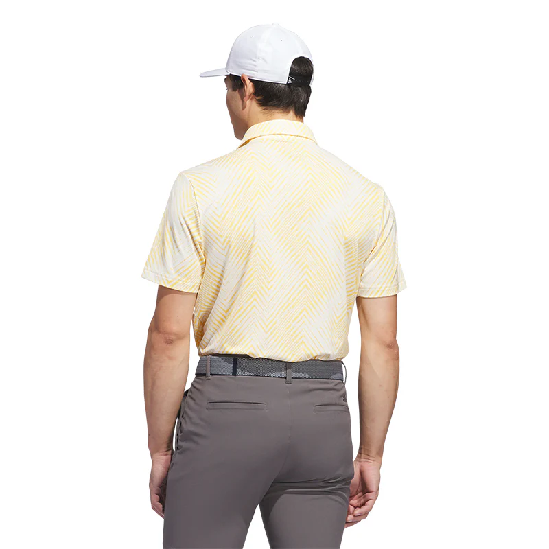 ADIDAS Ultimate365 Printed Men's Polo (Ivory) - Image 2