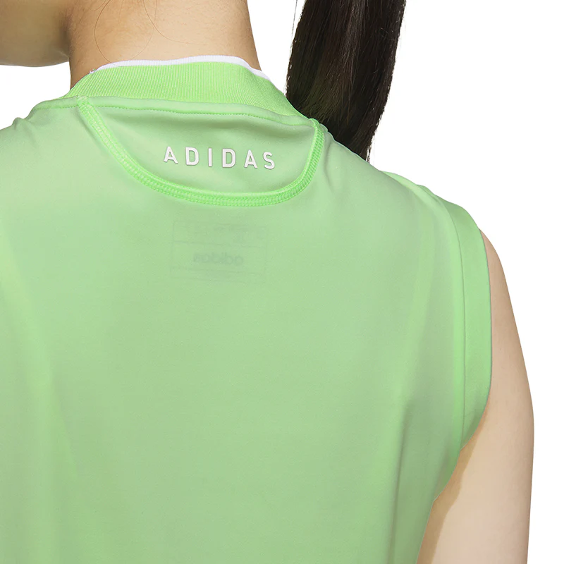 ADIDAS Women's Sleeveless Mock Shirt (Green) - Image 4