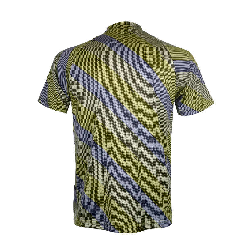 FOOTJOY Japan Print Mock Men's Short Sleeve Shirt (Grey/Yellow) - Image 2