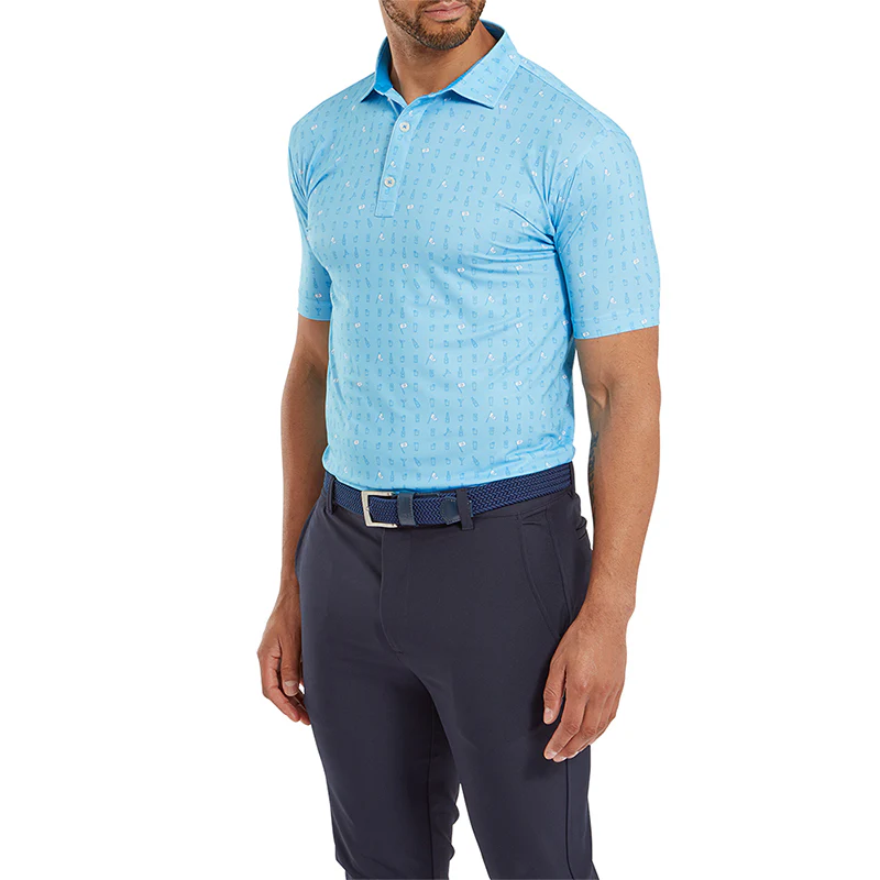 FOOTJOY The 19th Hole Lisle Men's Polo (Blue Sky) - Image 3