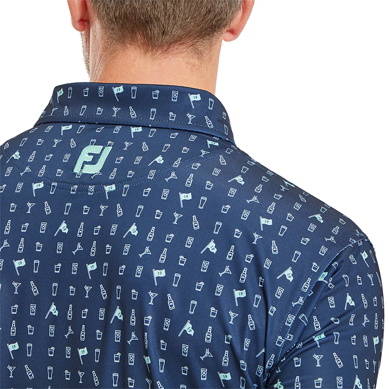 FOOTJOY The 19th Hole Lisle Men's Polo (Navy) - Image 4