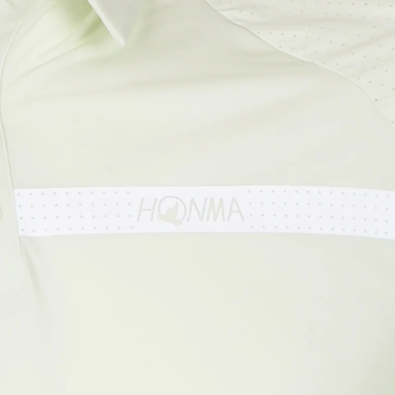 HONMA Performance Men's Polo (Lime Green) - Image 4