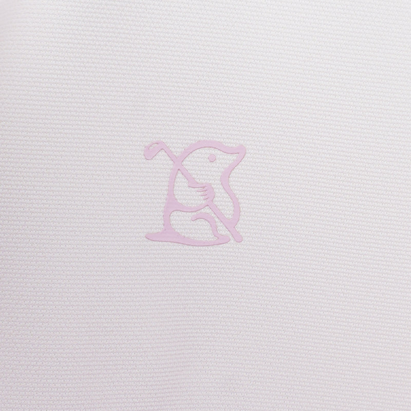 HONMA Hype Golf Women's Polo (White/Pink) - Image 4