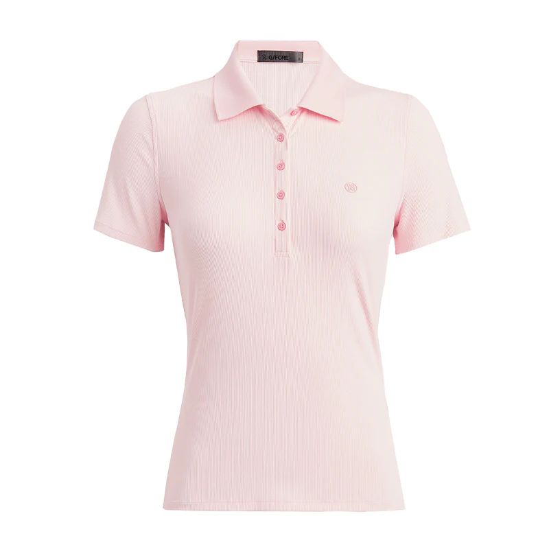 GFORE Ribbed Tech Nylon Women's Polo (Blush)