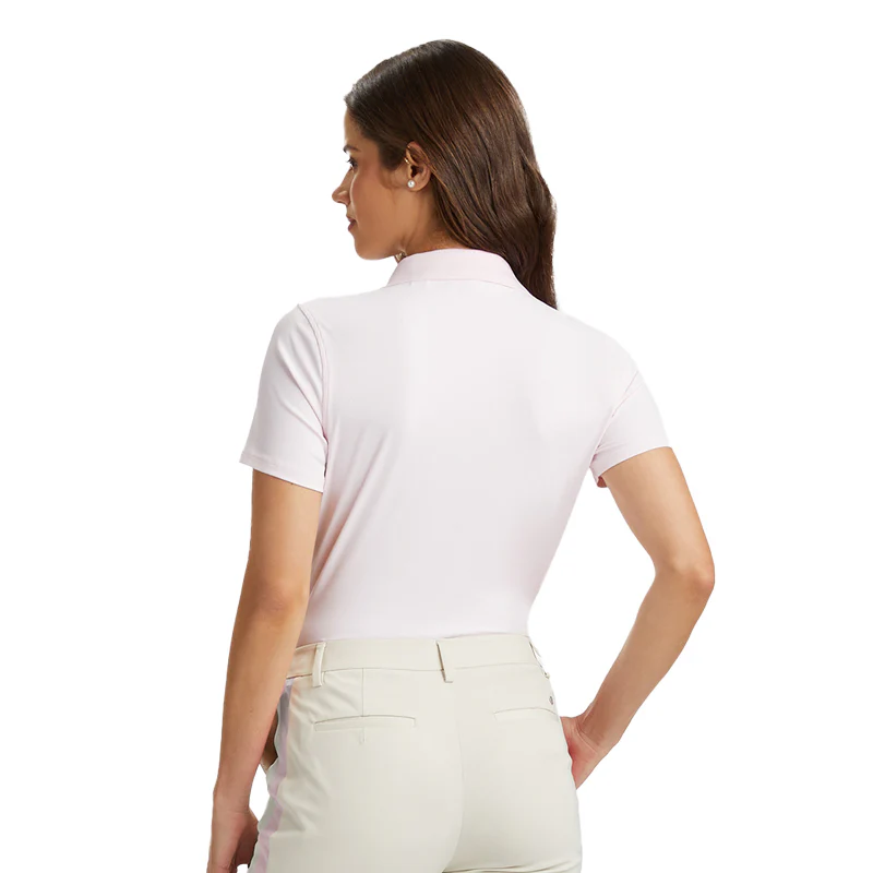 GFORE Ribbed Tech Nylon Women's Polo (Blush) - Image 2