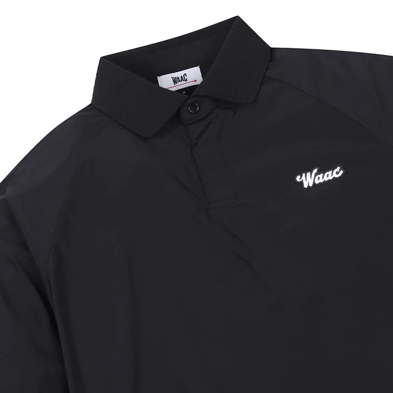 WAAC Korea Logo Hybrid Men's Polo (Black) - Image 3