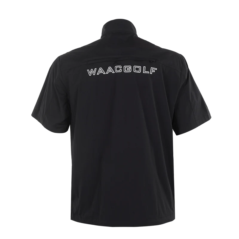 WAAC Korea Packable Anorak Men's Shirt (Black) - Image 2