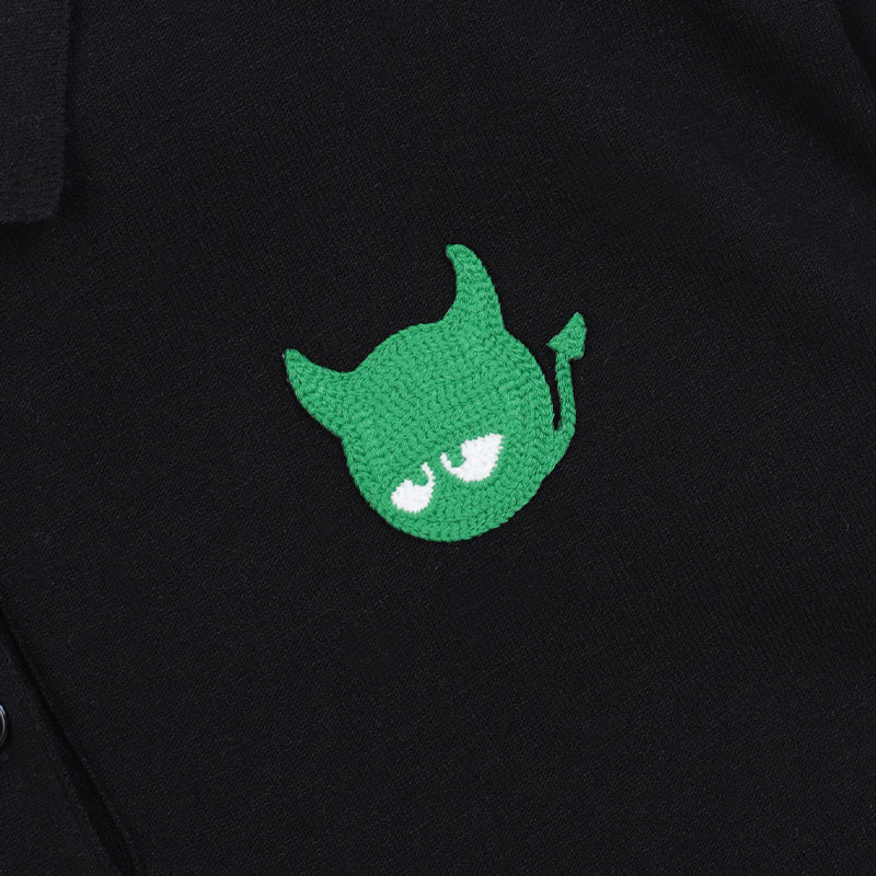 WAAC Korea Knit Women's Polo (Black) - Image 4