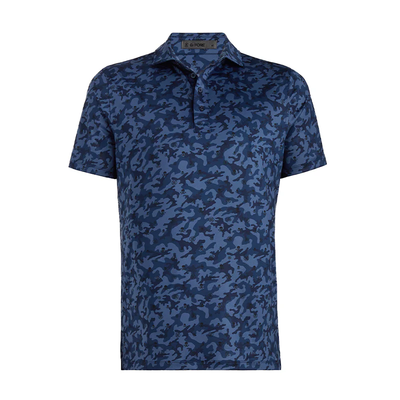 GFORE Mapped Camo Men's Jersey Polo (Twilight)