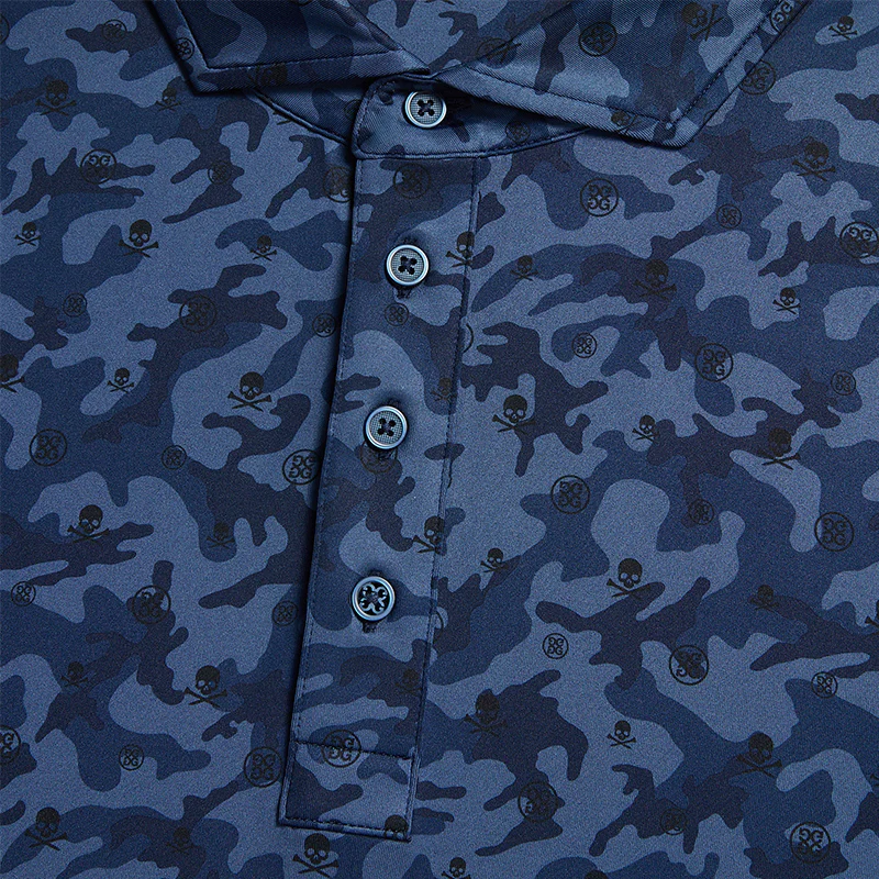 GFORE Mapped Camo Men's Jersey Polo (Twilight) - Image 3