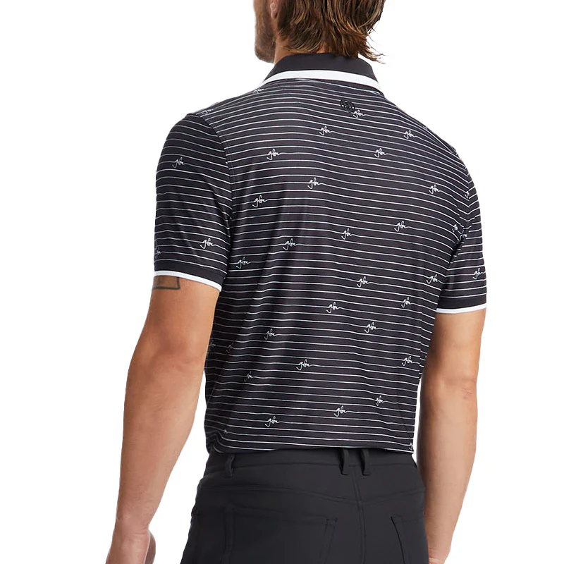 GFORE Script Pique Men's Polo (Onyx) - Image 2