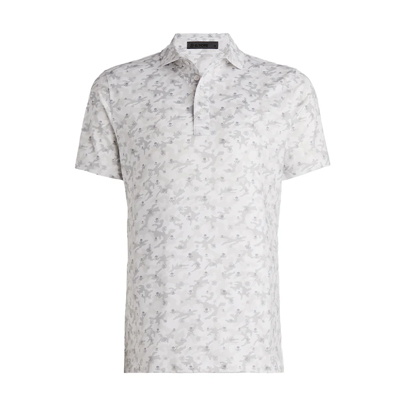 GFORE Floral Jersey Men's Polo (White)