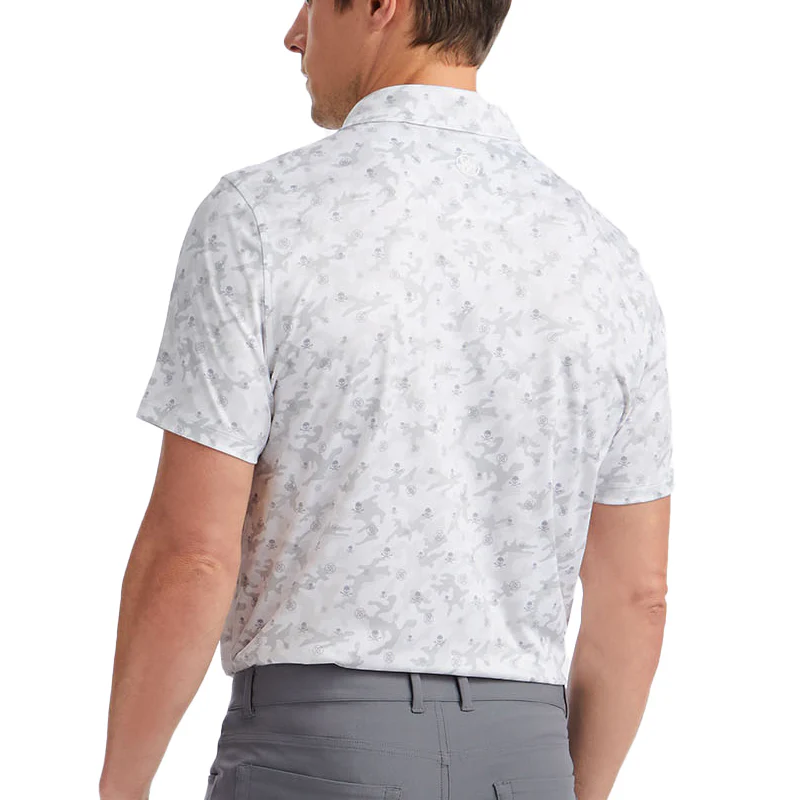 GFORE Floral Jersey Men's Polo (White) - Image 2