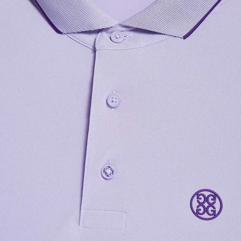 GFORE Rib Collar Tech Piqu? Modern Spread Collar Men's Polo (Aura) - Image 4