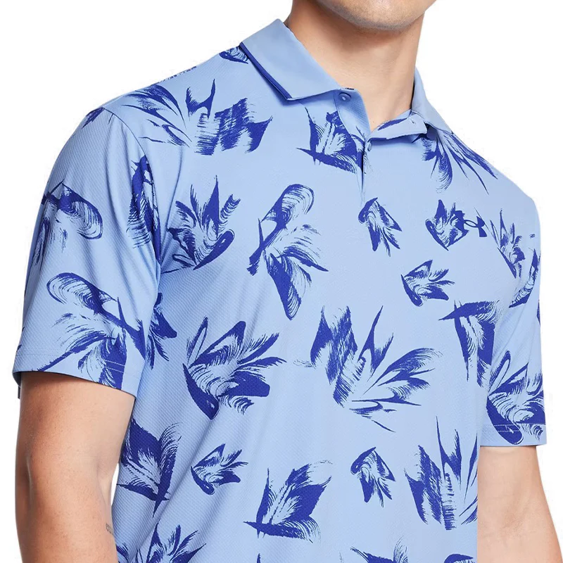 UNDER ARMOUR Iso-Chill Edge Men's Polo (Horizon Blue) - Image 3